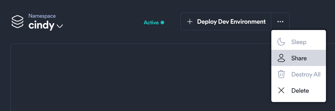 share a Namespace